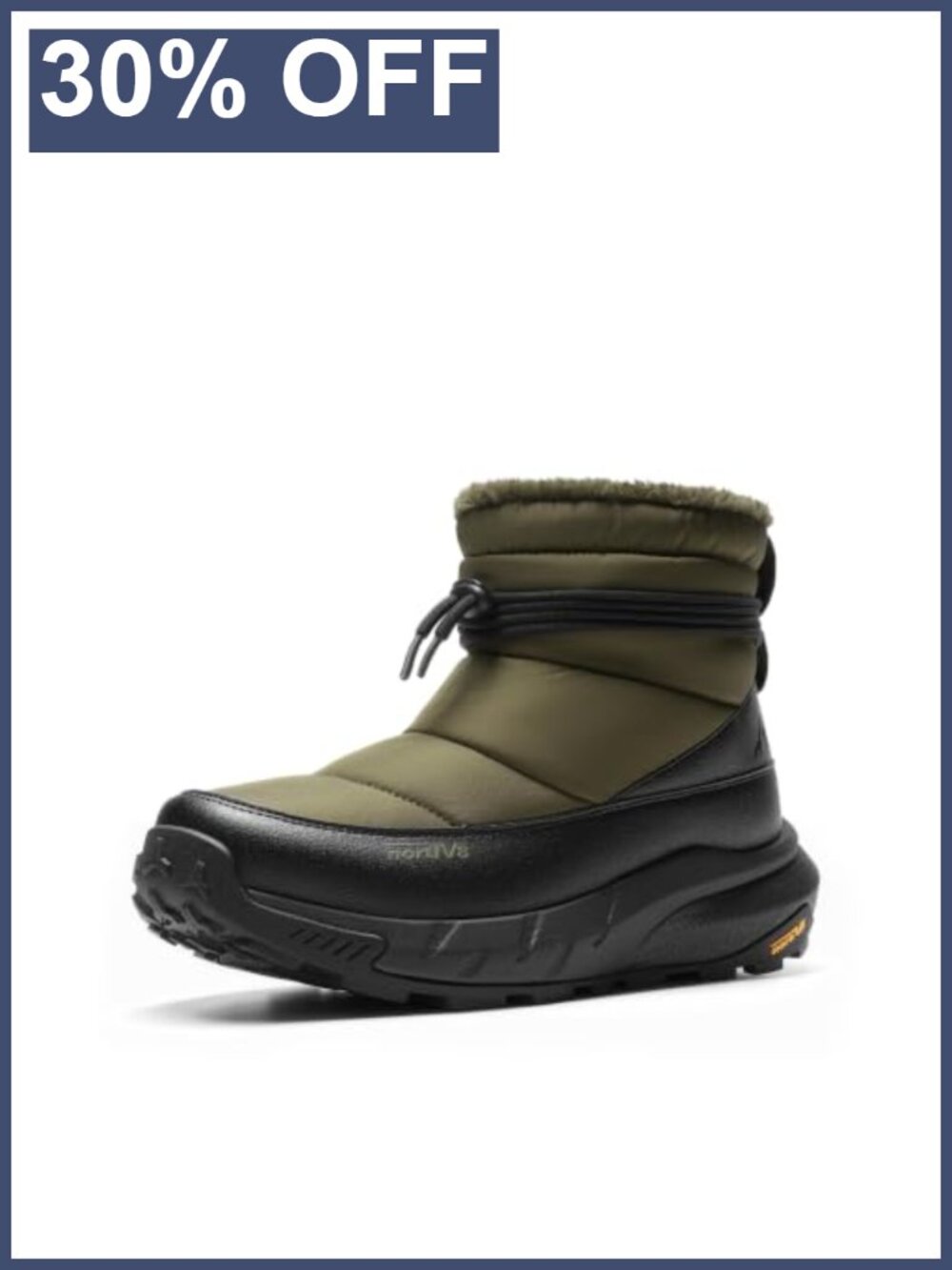 Men's Wide Winter Snow Boots Insulated Waterproof Faux Leather Outdoor